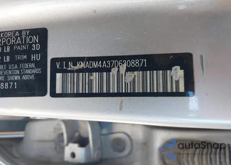 2013 Kia Rio Lx from USA, damaged, VIN KNADM4A37D6308871